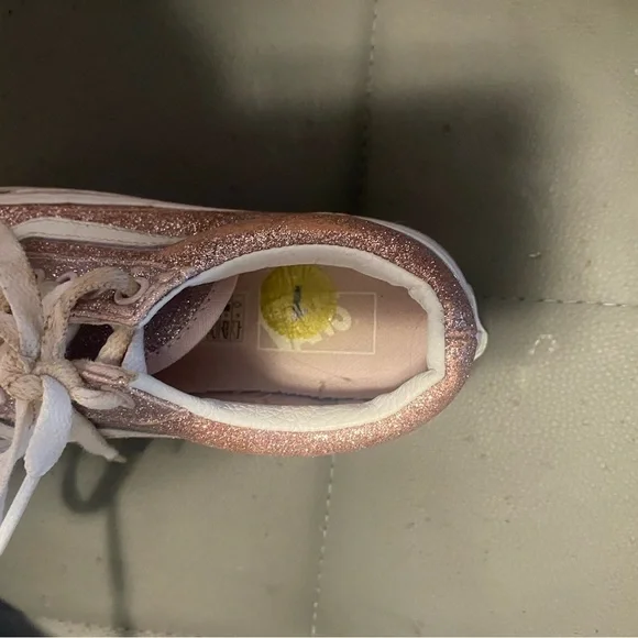 Sparkly Pink and White Sneakers - Picture 3 of 9